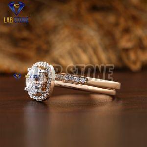 Elegant Round Cut Diamond Rose Gold Ring