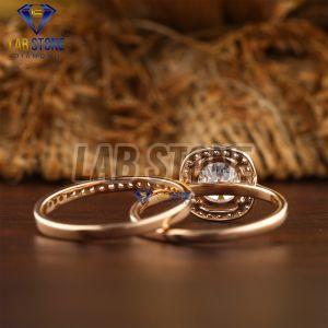 Elegant Round Cut Diamond Rose Gold Ring