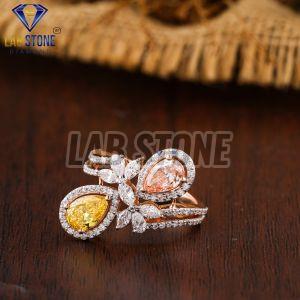 Elegant Diamond Rose Gold Ring