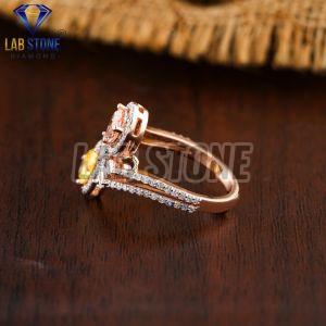 Elegant Diamond Rose Gold Ring