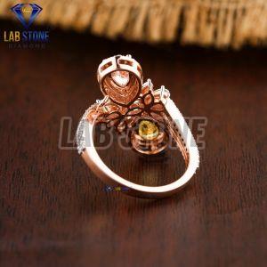 Elegant Diamond Rose Gold Ring