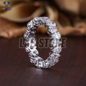 Pear Cut Diamond White Gold Eternity Band Ring