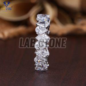 Pear Cut Diamond White Gold Eternity Band Ring