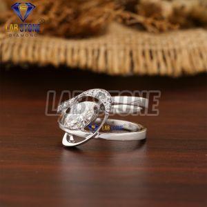Elegant Marquise & Round Cut Diamond White Gold Ring