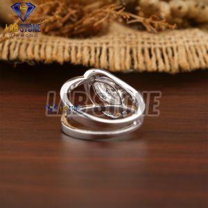 Elegant Marquise & Round Cut Diamond White Gold Ring