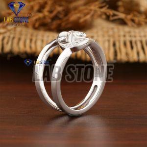 Elegant Marquise & Round Cut Diamond White Gold Ring