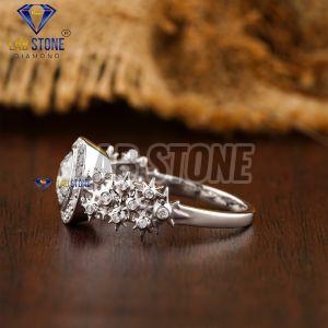 Vintage Round Cut Diamond White Gold Ring