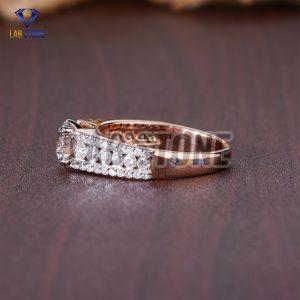 Stunning Round Cut Diamond Rose Gold Ring