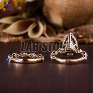 Glamorous Diamond Rose Gold Ring