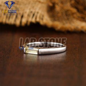Baguette Cut Diamond White Gold Ring