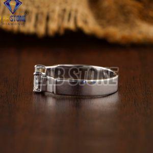 Baguette Cut Diamond White Gold Solitaire Ring