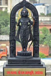 Black Resin RAM Lalla Statue