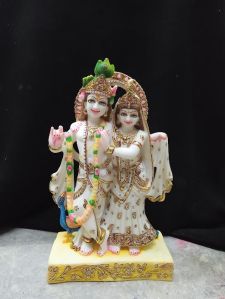 Marble Radha Krishna Statue