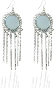 Silver Mirror Earrings