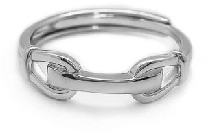 Silver Love Lock Ring