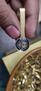 Brass Round Mount Badge