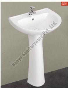 Ceramic Pedestal Wash Basin