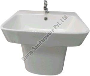 Integrated Pedestal Wash Basin