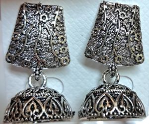 oxidised jhumka