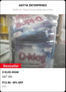 Dklog drain cleaner