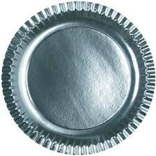 10*12 Silver Paper Plate