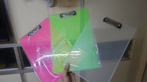 plastic transparent clipboards exam pad