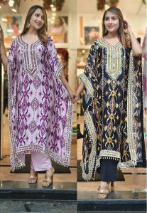 Party wear Embroidery kaftan