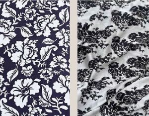 Printed satin silk fabric