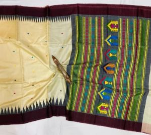 Handmade Tussar Silk Sarees