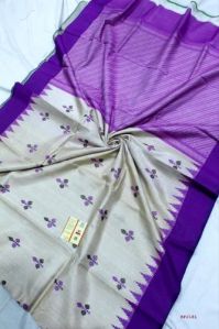 Heavy Pallu Tussar Silk Sarees