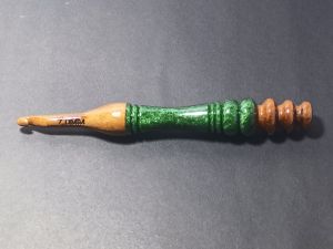 Wooden resin crochet hook