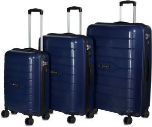 3Pcs Vintage Blue Luggage Set