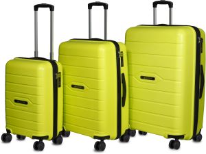 3pcs Vintage Lime Luggage Set