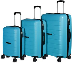 3pcs Vintage Teal Luggage Set