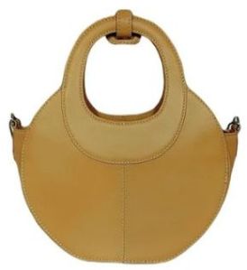 Ladies Plain Leather Hand Bag