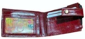 Men Maroon Leather Wallet