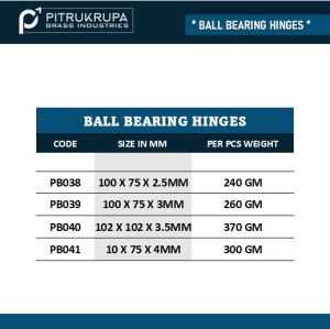 Ball Bearing Hinges