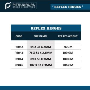 Brass Reflex Hinges