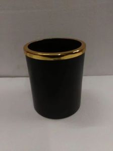 Black Round Flower Pot