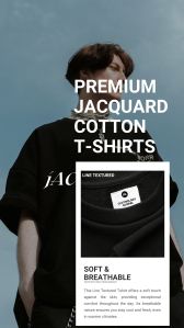 Premium Jacquard Cotton T-shirt