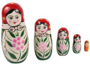 Wooden Doll Family Set