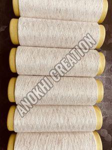 Polyester linen slub yarn