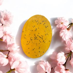 Lemon with scrub soap