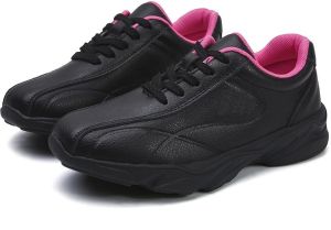 ladies leather sports shoes