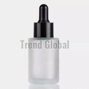 Flat Shoulder Cylinder Glass Bottle
