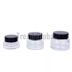 Clear Slant Shoulder Glass Jar