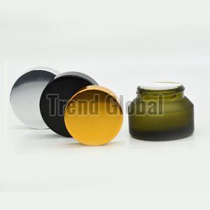 Green Slant Shoulder Glass Jar