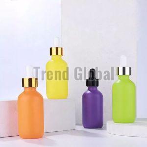 Matte Color Coated Glass Bottle