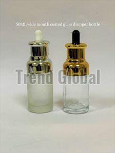 50ml Wide Mouth Coated Glass Dropper Bottle