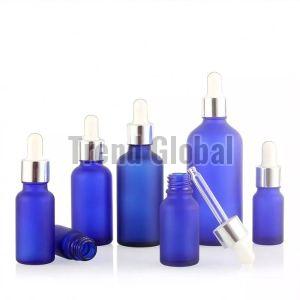 Blue Glass Dropper Bottle